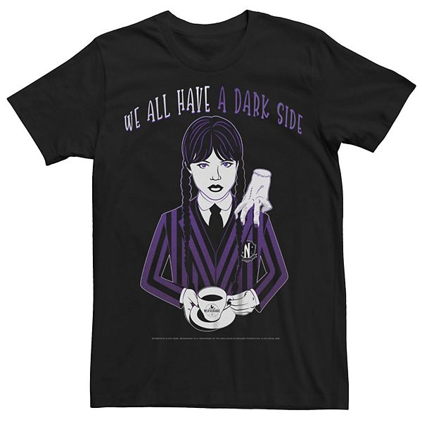 

Футболка Big & Tall Wednesday a Dark Side Licensed Character