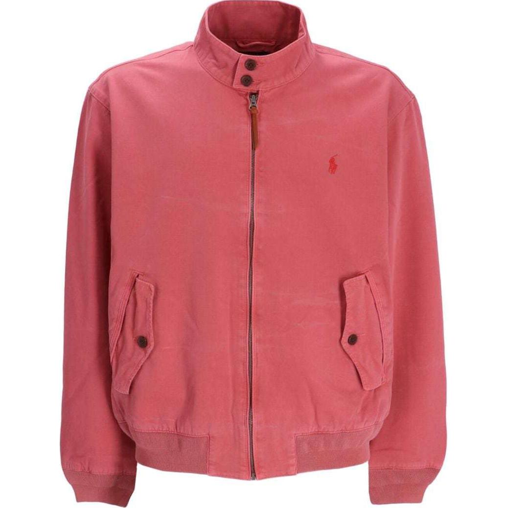 Ветровка с воротником стойкой из хлопка Polo Ralph Lauren, малиновый розовый — фото 2