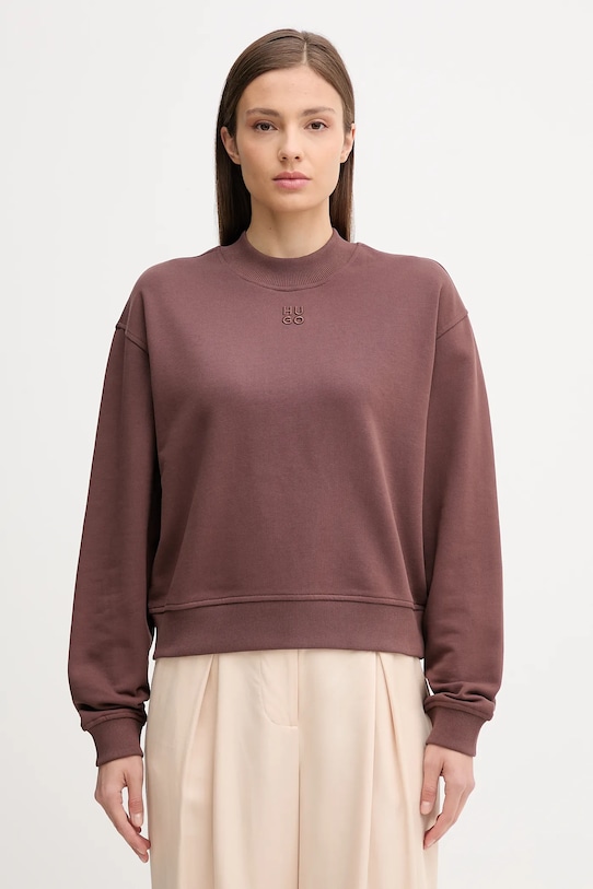 

Хлопковая толстовка daxandria HUGO, коричневый