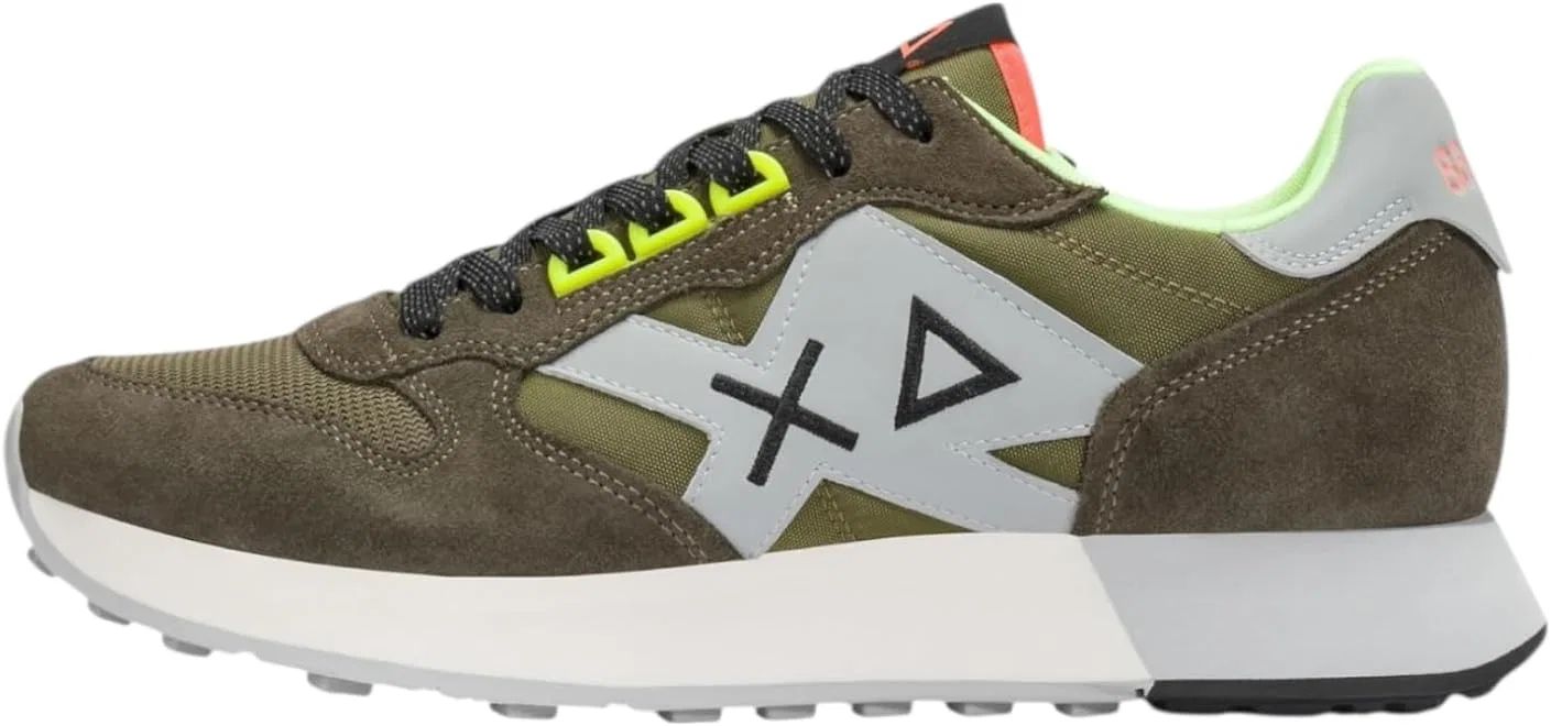 SUN68 Jaki 2.0 Fluo Z36117 Мужские повседневные кроссовки, Military.