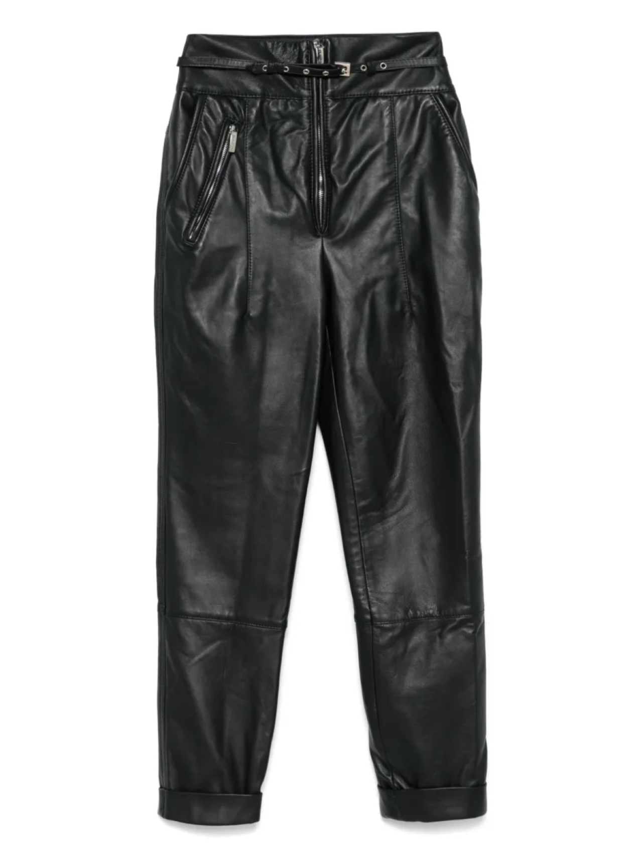 

Кожаные брюки MITILIANE COUTURE, черный