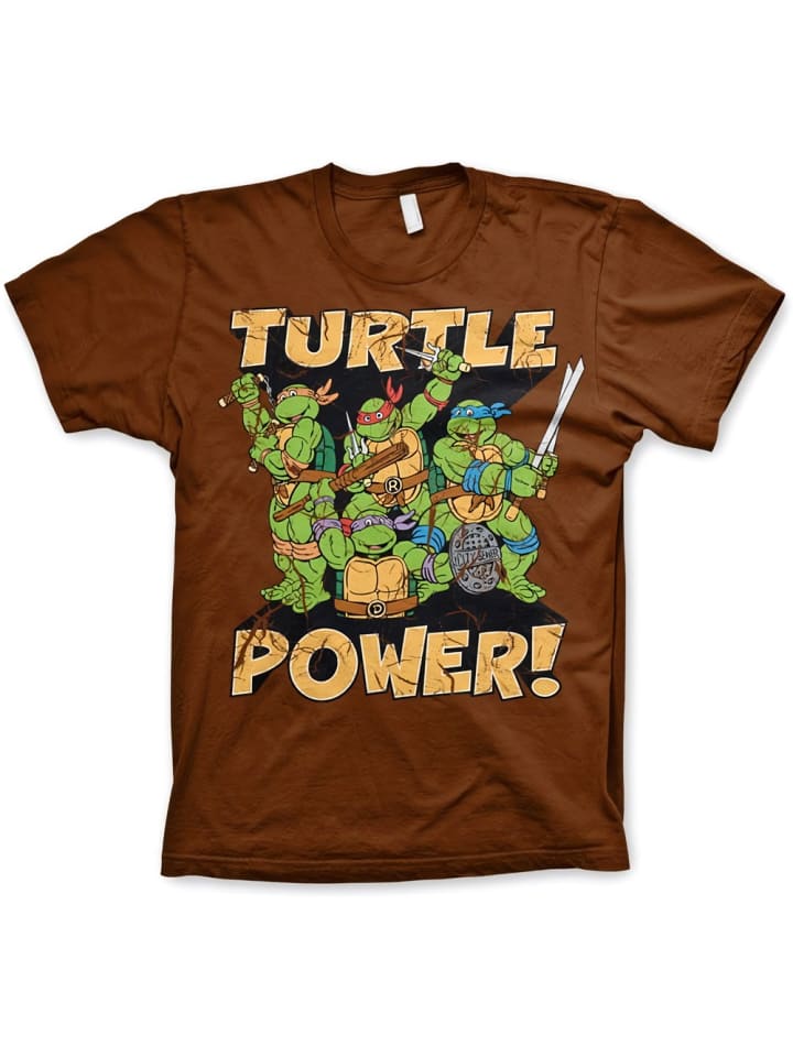 

Коричневая футболка Teenage Mutant Ninja Turtles, Коричневый, Коричневая футболка Teenage Mutant Ninja Turtles