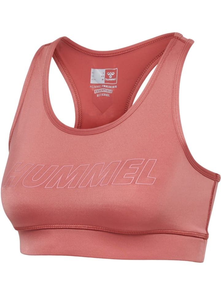 

Спортивный бюстгальтер розового цвета Hummel
