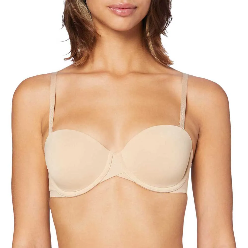 

Бюстгальтер Calvin Klein Lightly Lined Strapless, бежевый