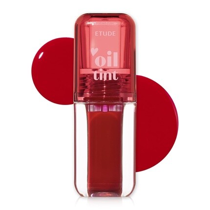 

ETUDE Dear Darling Oil Tint #1 Real Cherry 4.2g Высокоувлажняющее и сильно увлажняющее масло для губ Блеск для губ Гладкие и влажные губы Нелипкий масляный тинт для губ Для сухих губ K-beauty