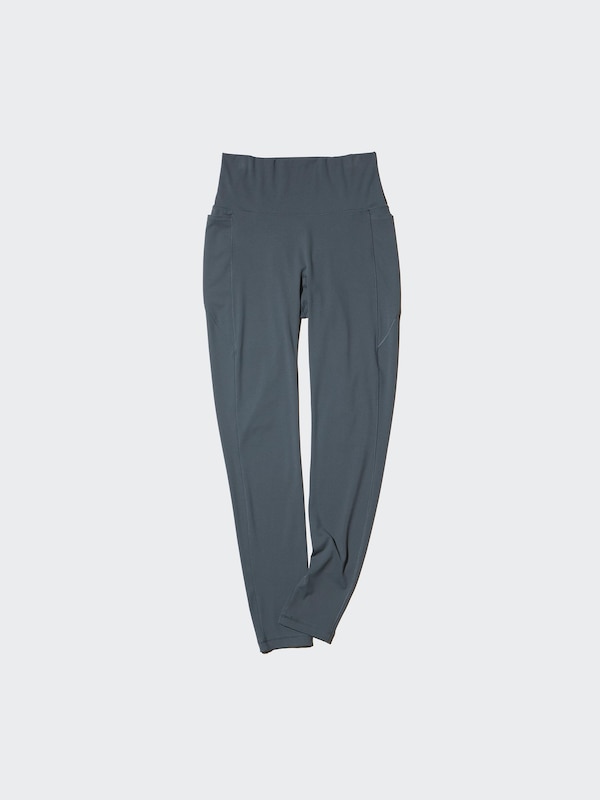 Ультраэластичные активные леггинсы (удлиненные) Uniqlo, 08 dark grey — фото 2