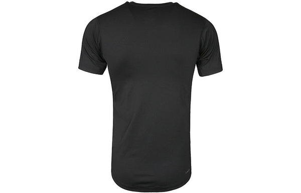 Футболка Men's adidas Printing Brand Logo Solid Color Round Neck Short Sleeve Black T-Shirt, мультиколор — фото 2