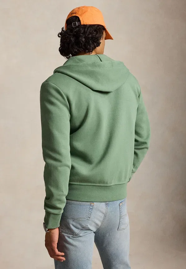 Толстовка с капюшоном на молнии Double Knit Full Zip, Polo Ralph Lauren, цвет хаки — фото 3