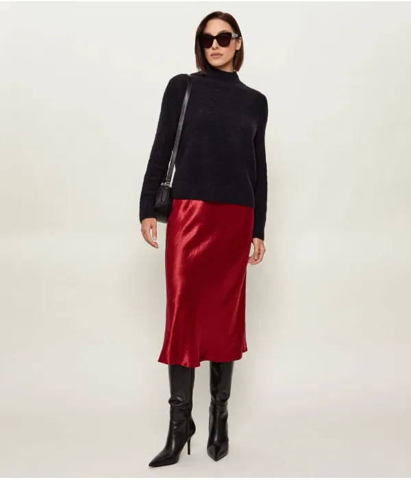 Шерстяной свитер Furrina с полуводолазкой regular fit Boss, черный — фото 2