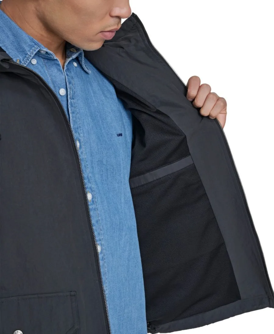 Мужская легкая куртка с капюшоном Levi's, черный — фото 4