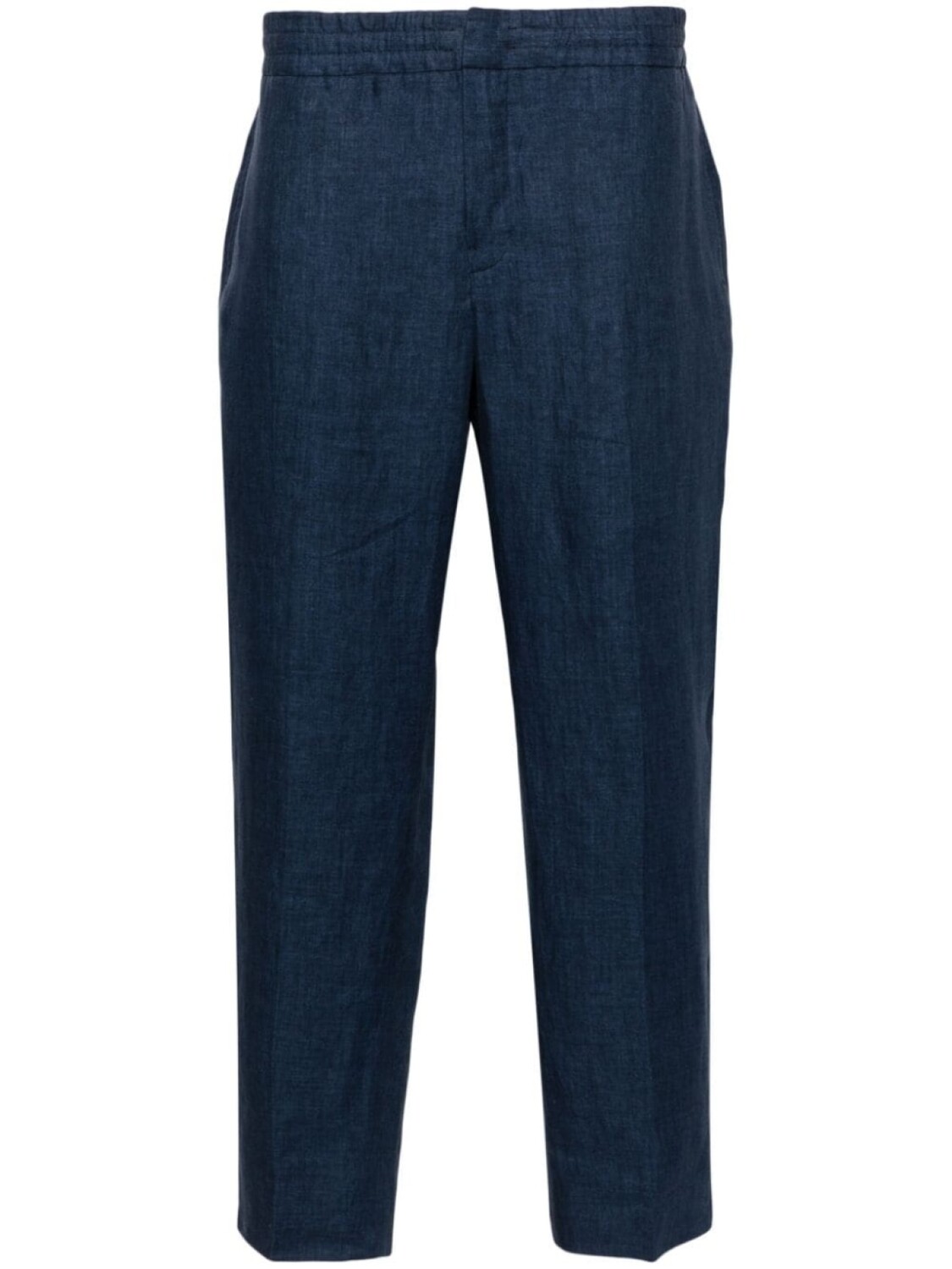 

Zegna льняные брюки прямого кроя, синий