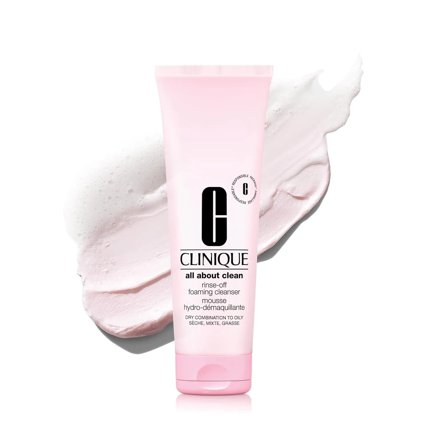 Пенка для умывания Clinique — All About Clean Rinse-Off | Очищающее средство для лица с гиалуроновой кислотой и