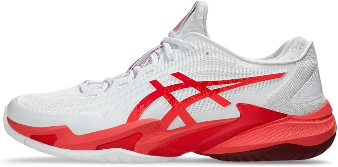 Кроссовки теннисные ASICS Court FF 3 Novak, White/Electric Red