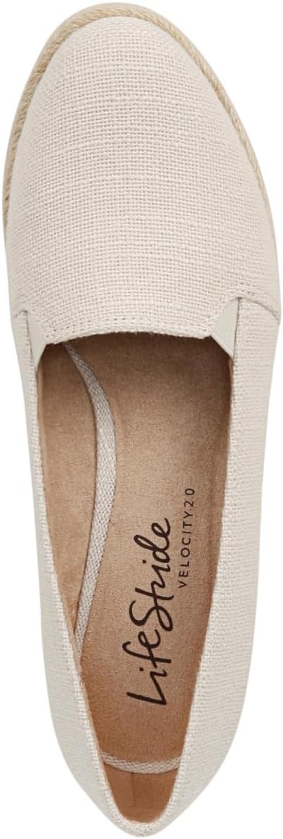 Лоферы LifeStride Kamilla Wedge Espadrilles, цвет Cream Linen — фото 2