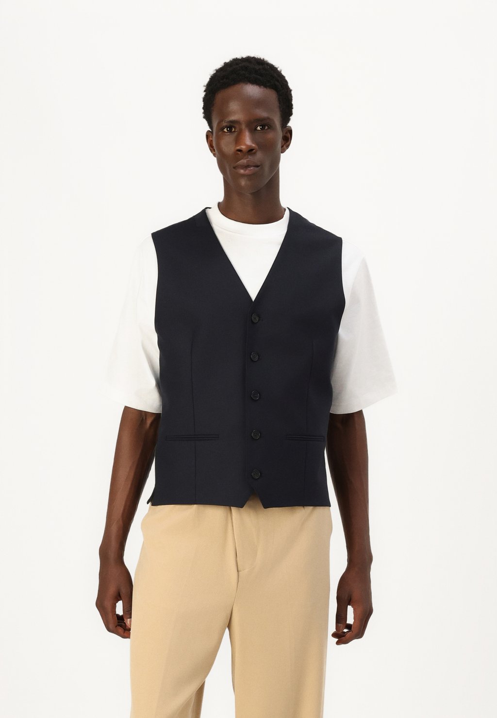 

Элегантный жилет JPRTHEO Jack & Jones PREMIUM, темно-синий