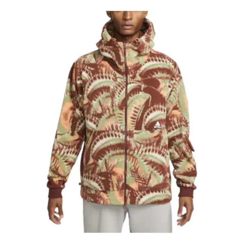 

Куртка Nike printed hooded zipped jacket 'Brown' DQ6116-217