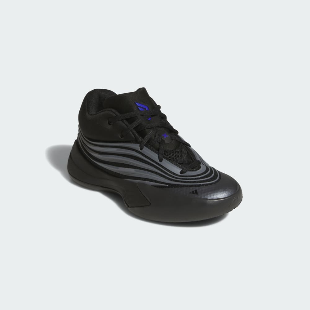 Кроссовки Adidas Dame X Shoes Kids, цвет Core Black/Iron Metallic/Lucid Blue — фото 4