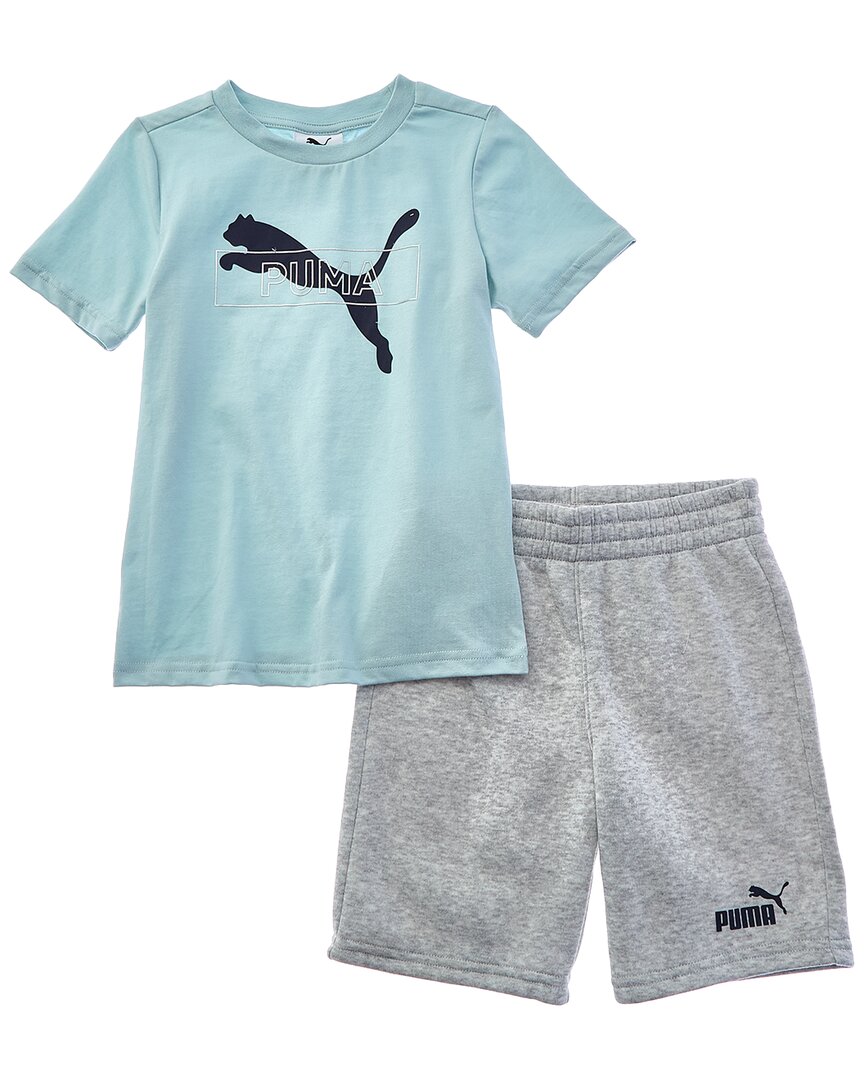 

Комплект из 2 предметов: футболка из джерси и флисовые шорты PUMA Puma, синий