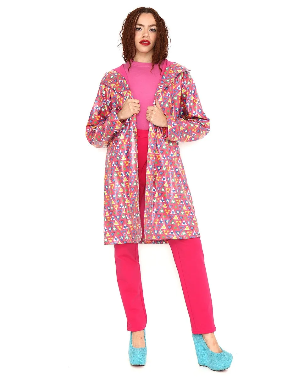 

Женская дождевик с капюшоном, принт, на подкладке Agatha Ruiz De La Prada, многоцветный