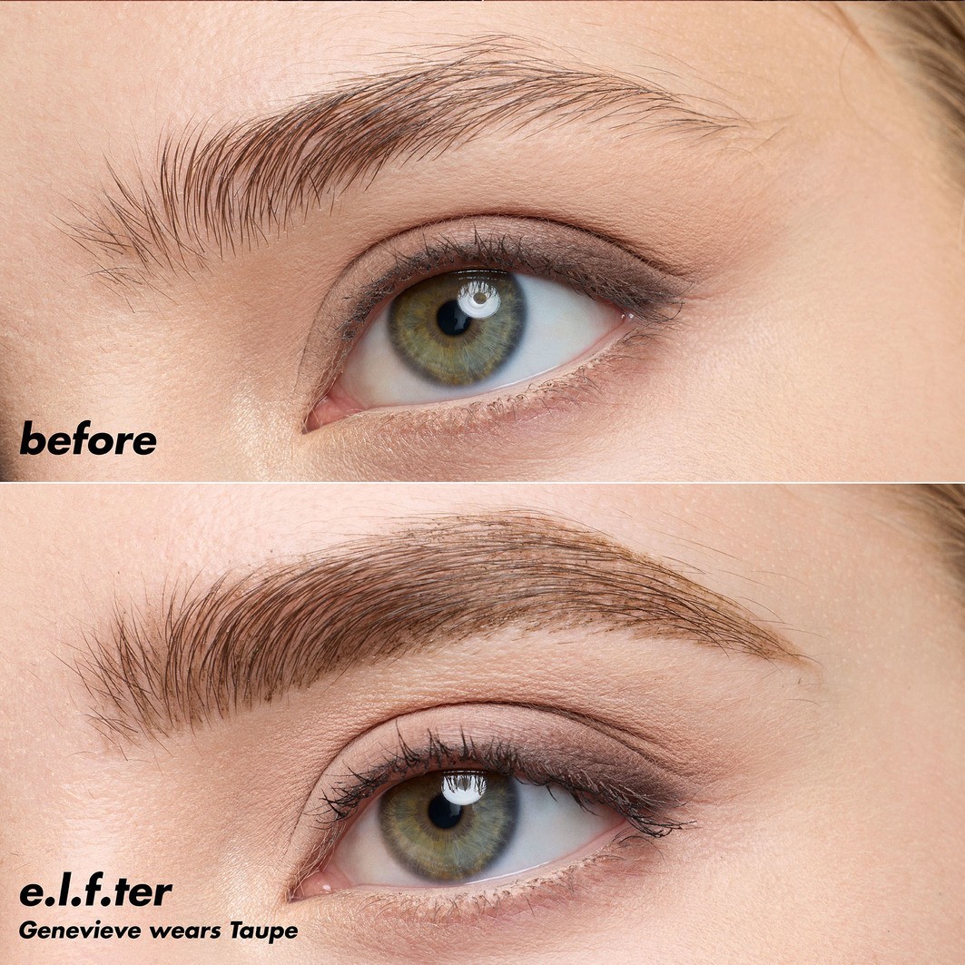 Карандаш для бровей holy strokes micro fine brow pen Elf Cosmetics, taupe, объем 0.7 мл — фото 4