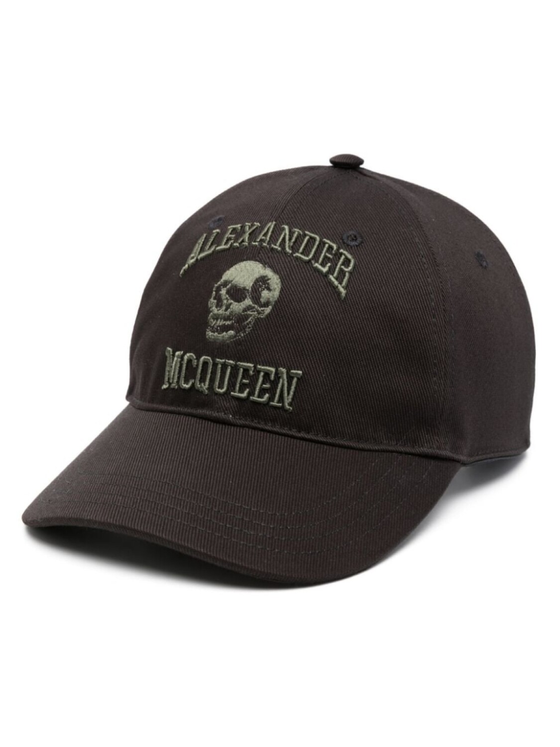 

Alexander McQueen кепка с вышитым логотипом, черный