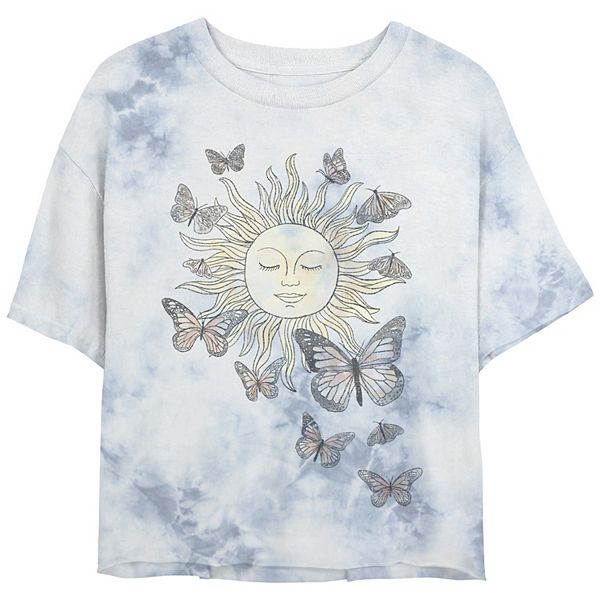 

Футболка с принтом Juniors' Meditating Sun and Butterflies Bombard Wash Unbranded, Серый, Футболка с принтом Juniors' Meditating Sun and Butterflies Bombard Wash Unbranded