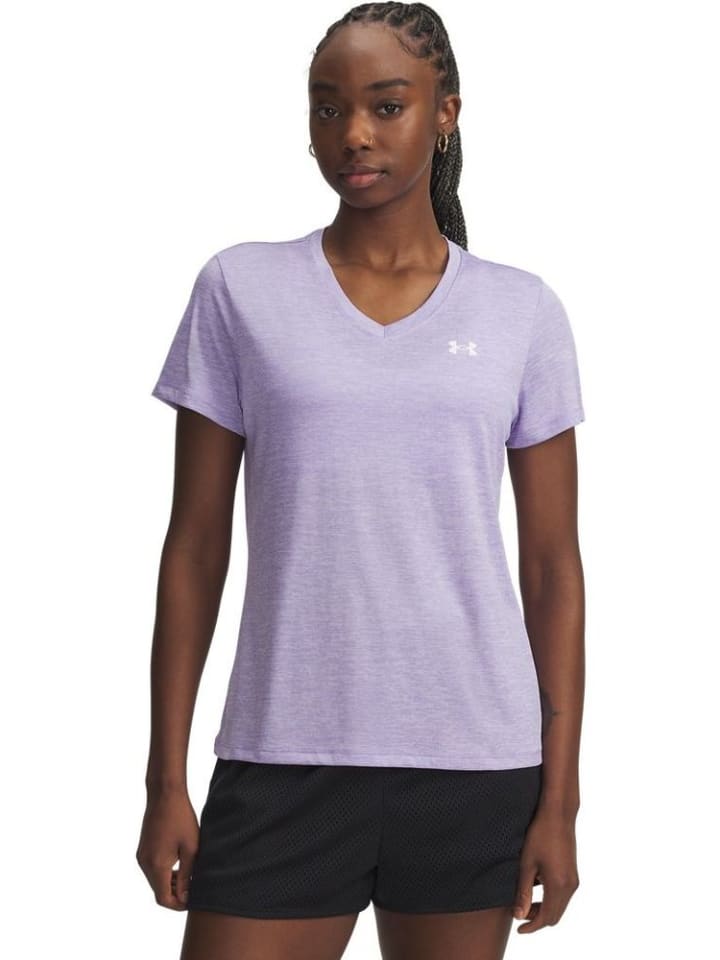 

Спортивная футболка Tech SSV-Twist фиолетового цвета Under Armour