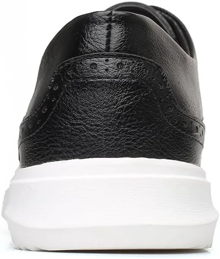 

Мужские свадебные кроссовки оксфорды повседневные броги с крыльями Abborora, черный