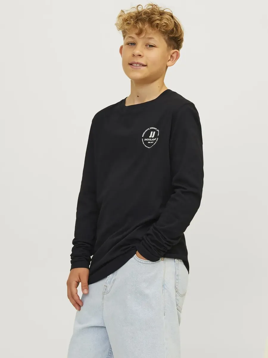 

Детская рубашка с длинными рукавами Jack & Jones "JJESWIFT TEE LS NOOS JNR" Jack & Jones Junior, черный