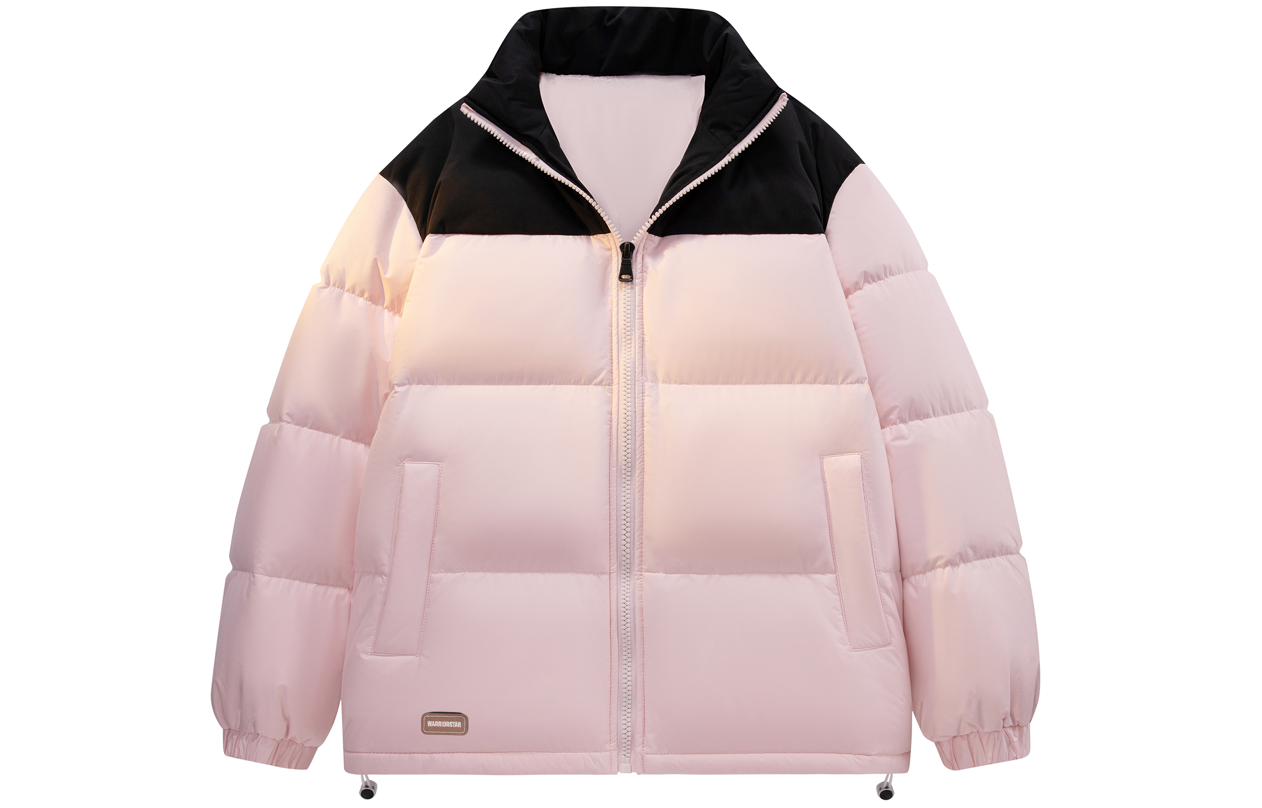 

Пуховик Unisex с воротником стойкой утепленный WARRIOR, розовый[free diy badge]