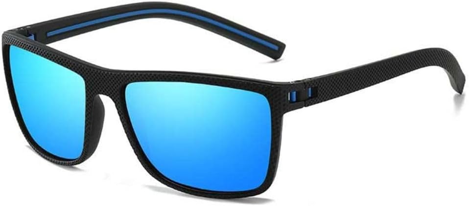 

Модные поляризованные солнцезащитные очки с антибликовым покрытием, очки для рыбалки, защита от УФ-излучения, солнцезащитные очки в крупной оправе для мужчин KTUCN, Blue