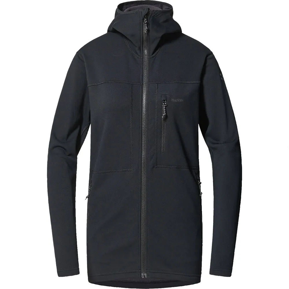 

Флис Haglöfs Rosson Mid full zip, черный