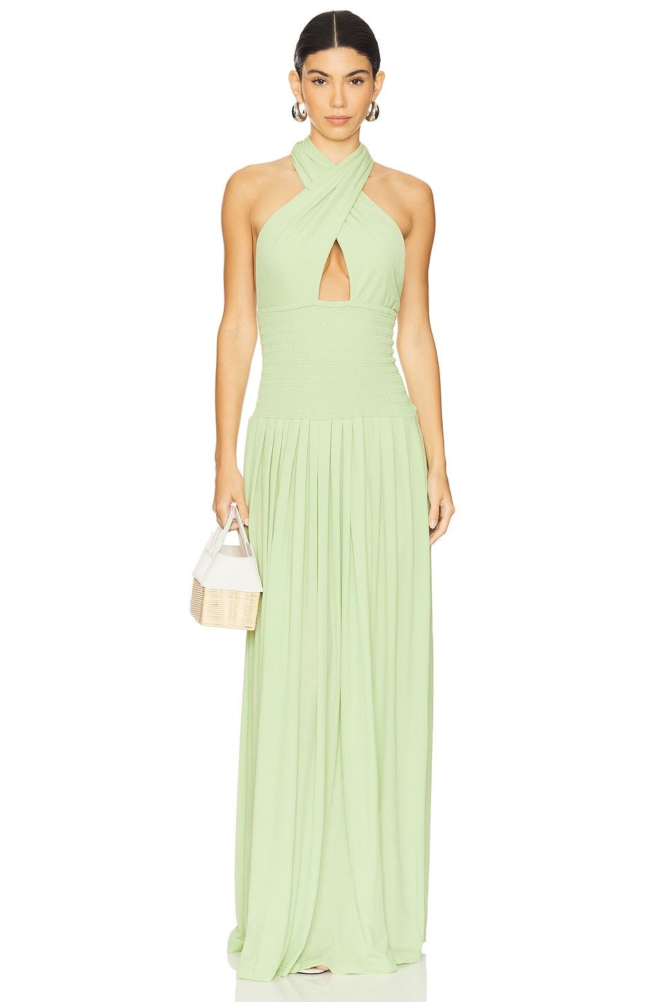 

X revolve rhea макси-платье Ow Collection, pear green