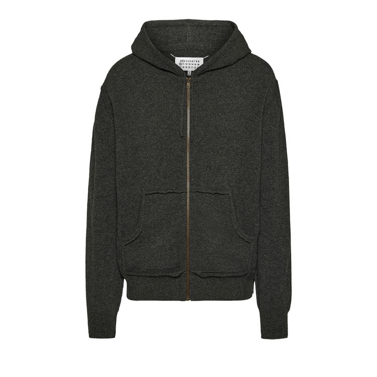 

Худи Maison Margiela Zipped Hoodie Dark Grey, серый