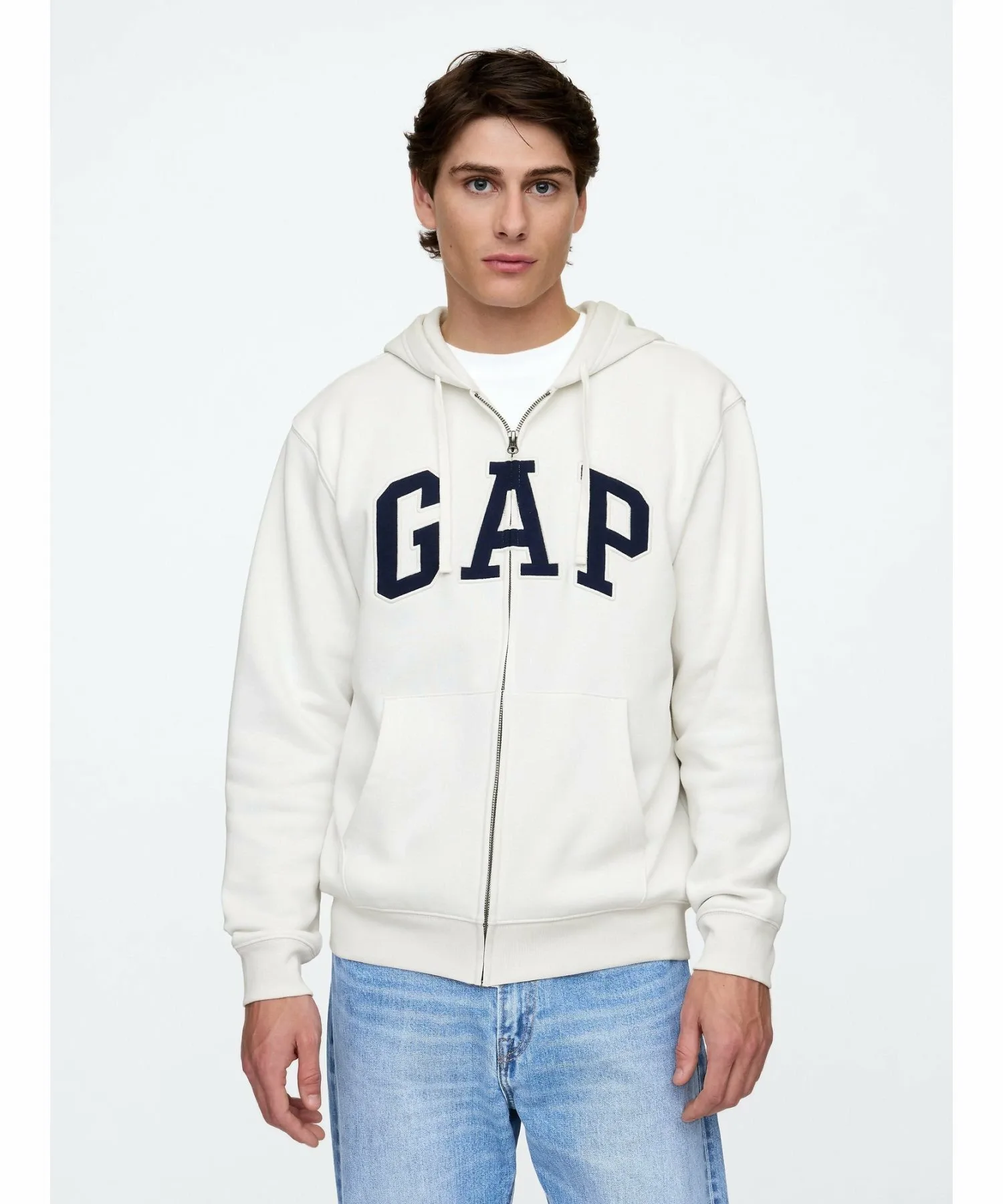 (U) Свободная толстовка на молнии с логотипом GAP, CARLS_STONE