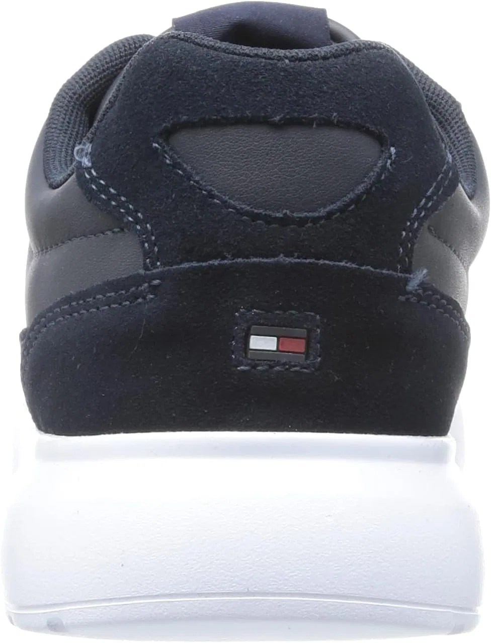 Мужские легкие кожаные кроссовки Tommy Hilfiger Mix Cup Fm0fm04427 с чашеобразной подошвой, Blue Desert Sky — фото 3