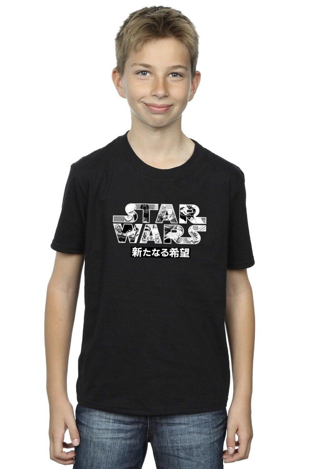 

Футболка с логотипом Star Wars, черный