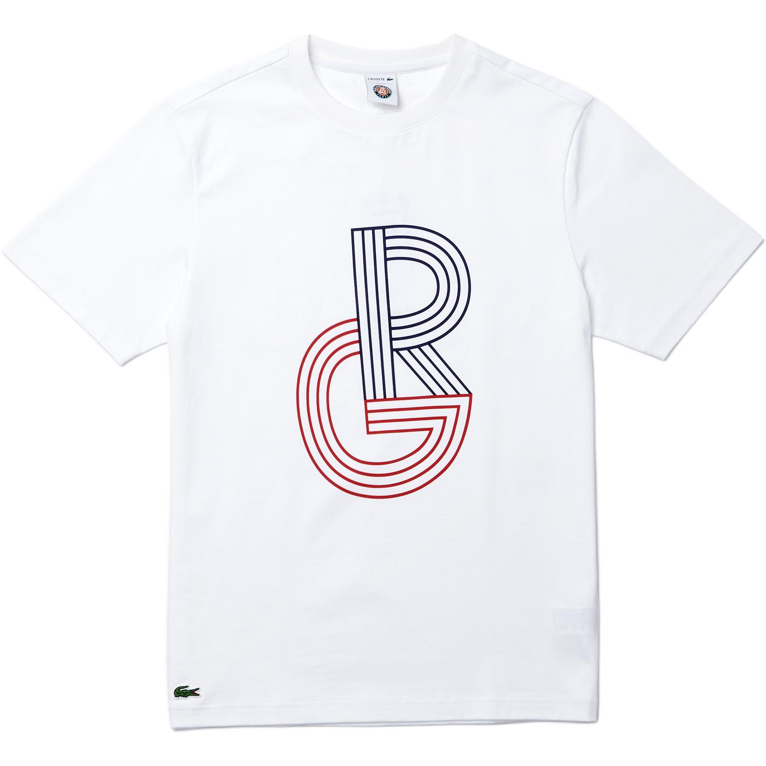 

Футболка мужская SPORT French Open Edition Print Cotton LACOSTE, белый/синий/красный