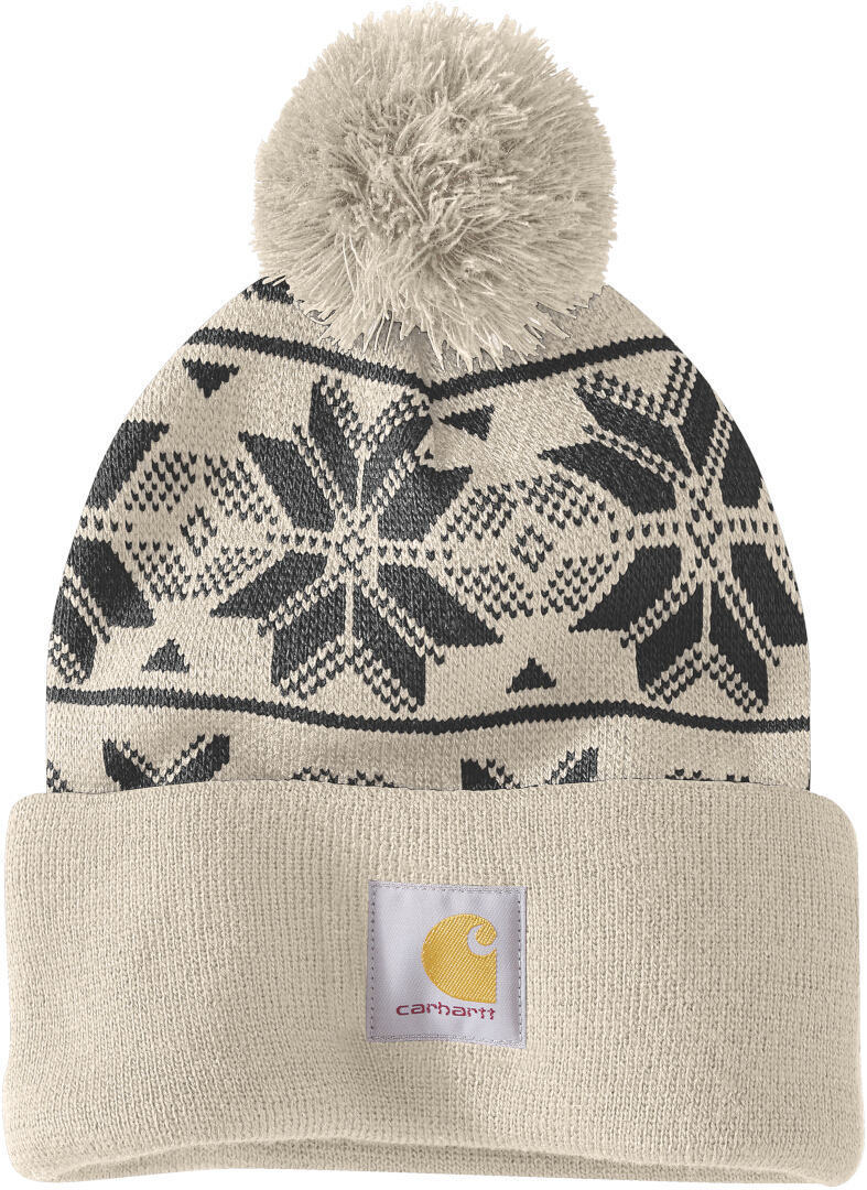 

Шапка Carhartt Knit Pom Jacquard Ladies Beanie, цвет Cream White