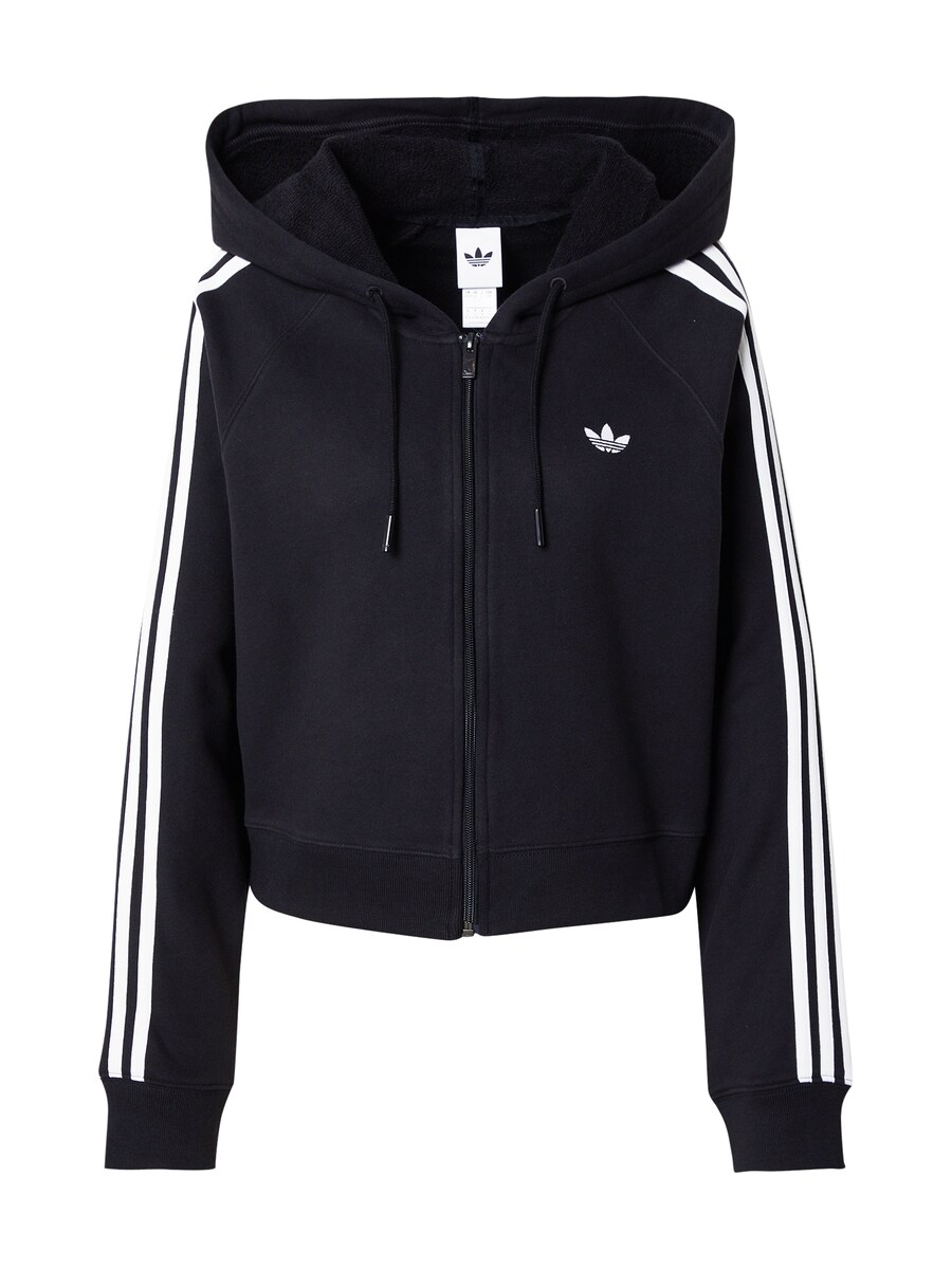 

Толстовка с капюшоном на молнии ADIDAS ORIGINALS, черный