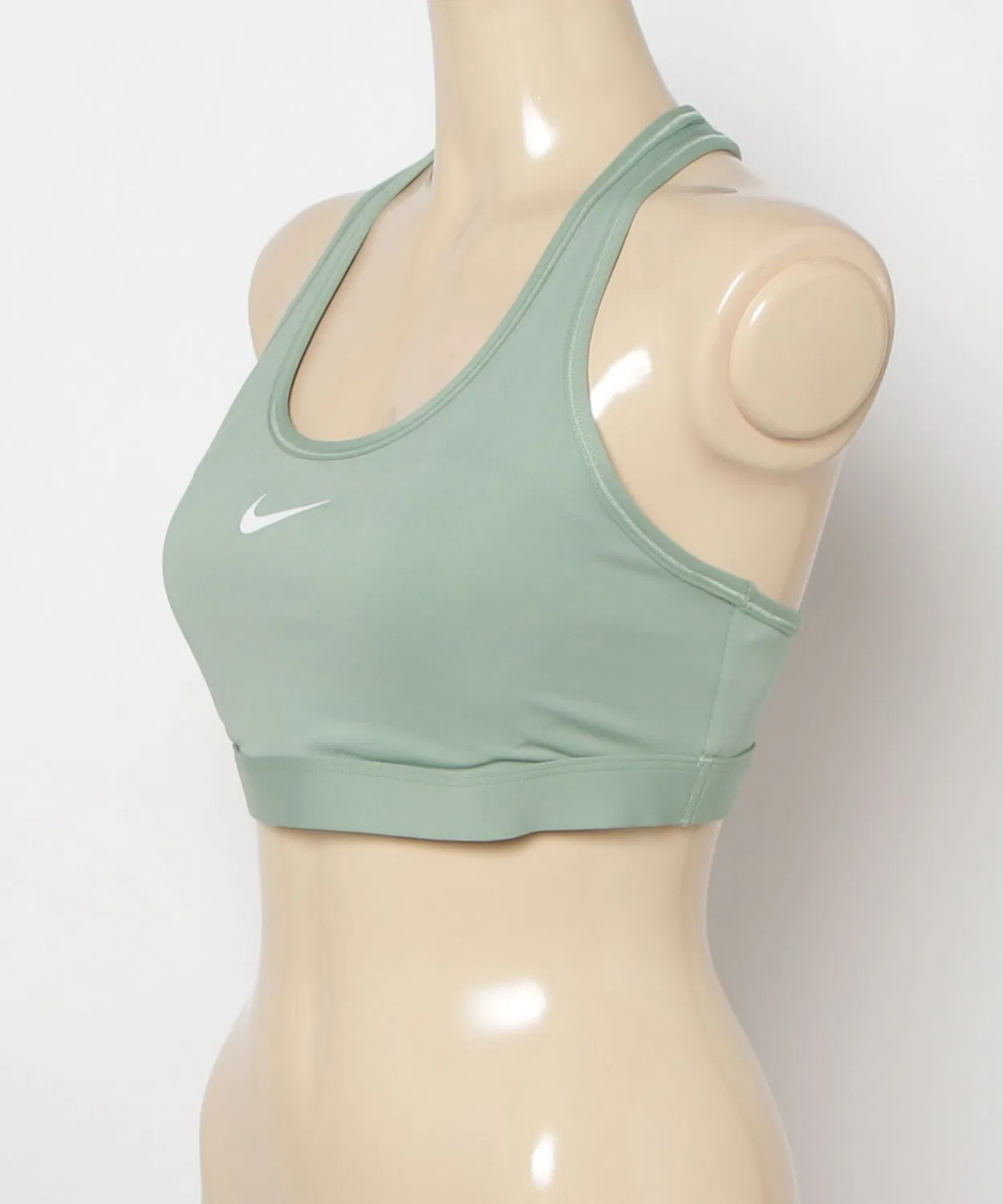 Спортивный бюстгальтер Swush Bra Nike средняя поддержка зеленый — фото 2