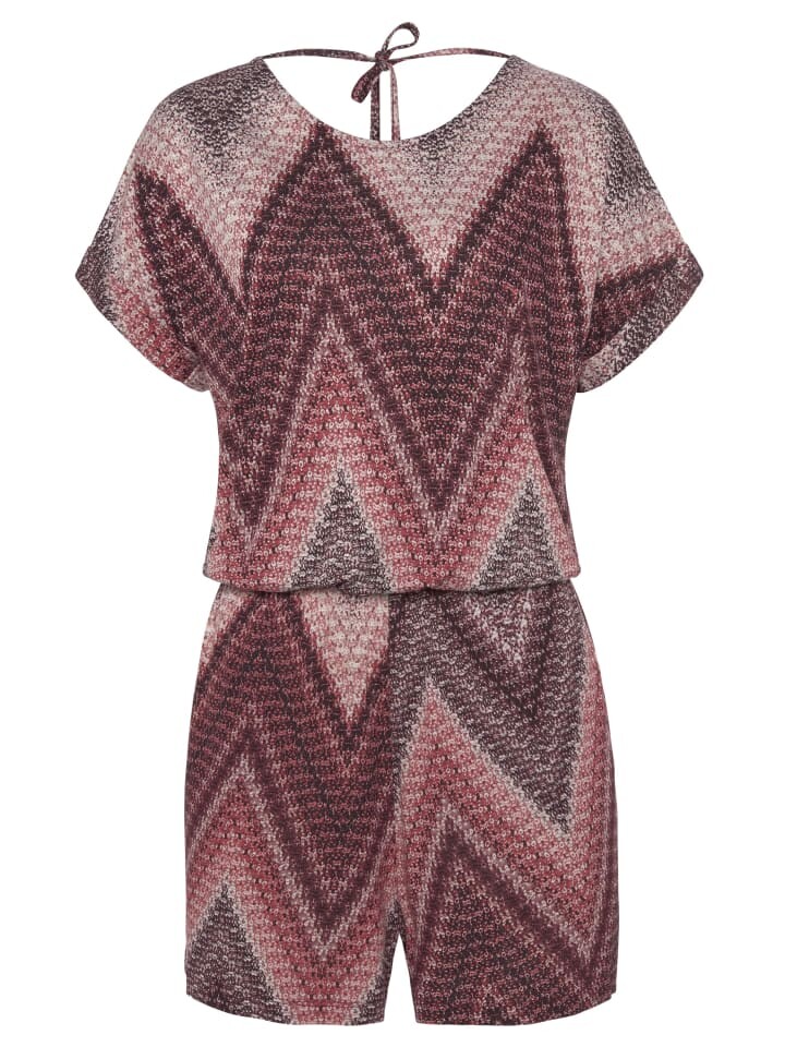

Комбинезон LASCANA, цвет sand/bordeaux bedruckt, Коричневый, Комбинезон LASCANA, цвет sand/bordeaux bedruckt