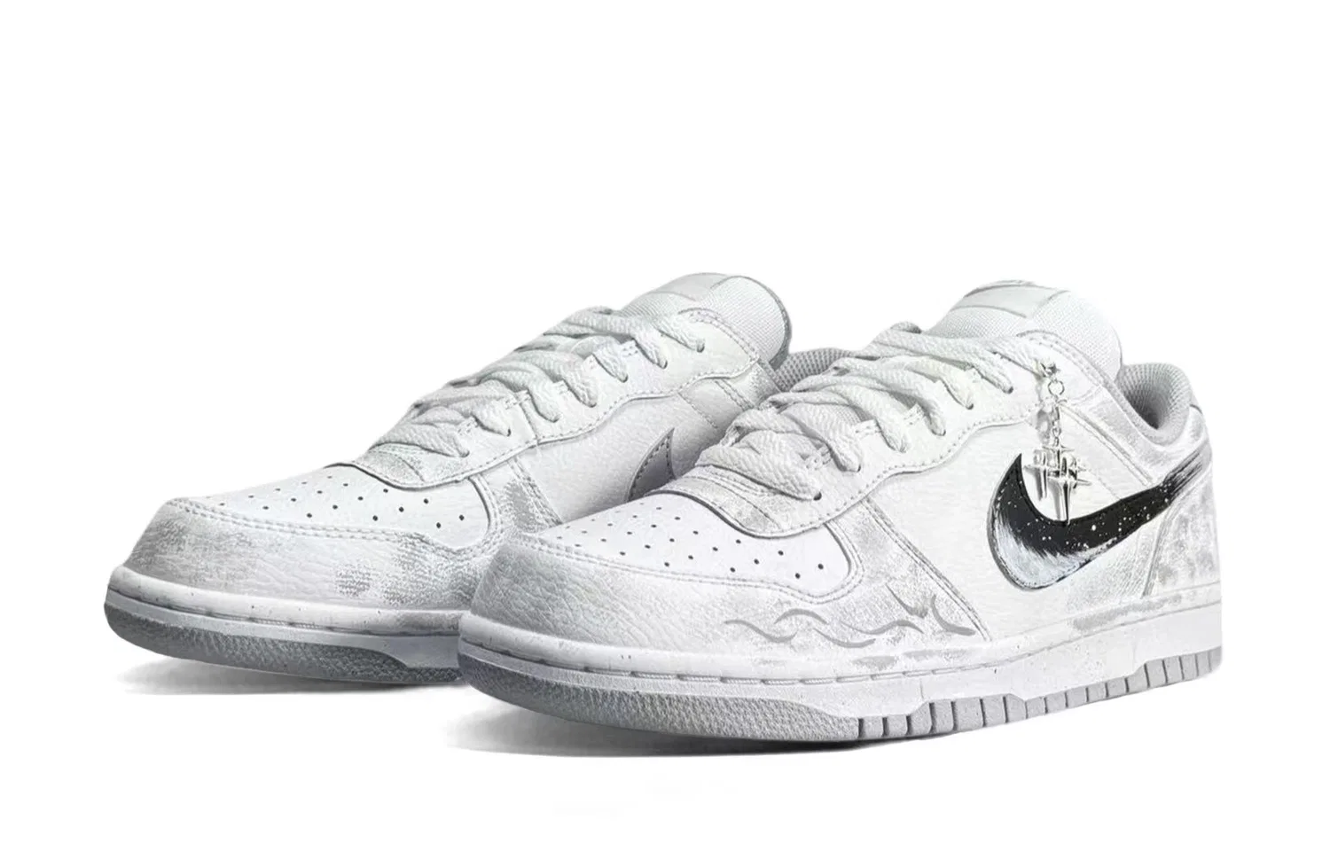 Кеды Nike Big Low серые — фото 4