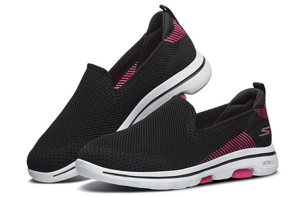 Тапочки go walk 5 loafers 'black pink red' Skechers, черный — фото 3