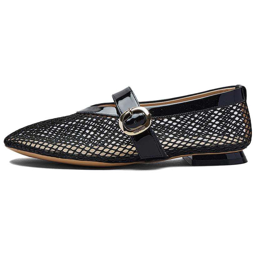 Туфли Мэри Джейн на плоской подошве 1,5 см женские NINE WEST, Black
