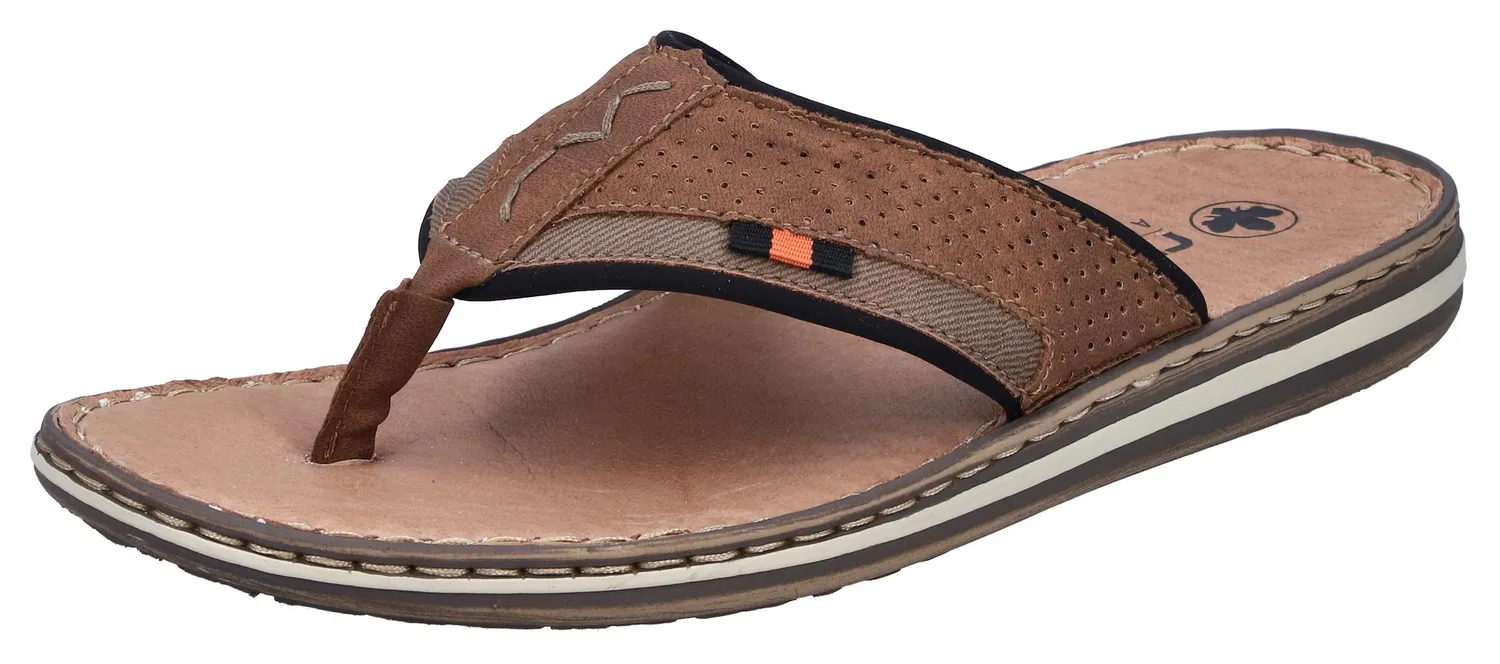 Сандалии с Т-образным ремешком Rieker, Brown/Light Brown