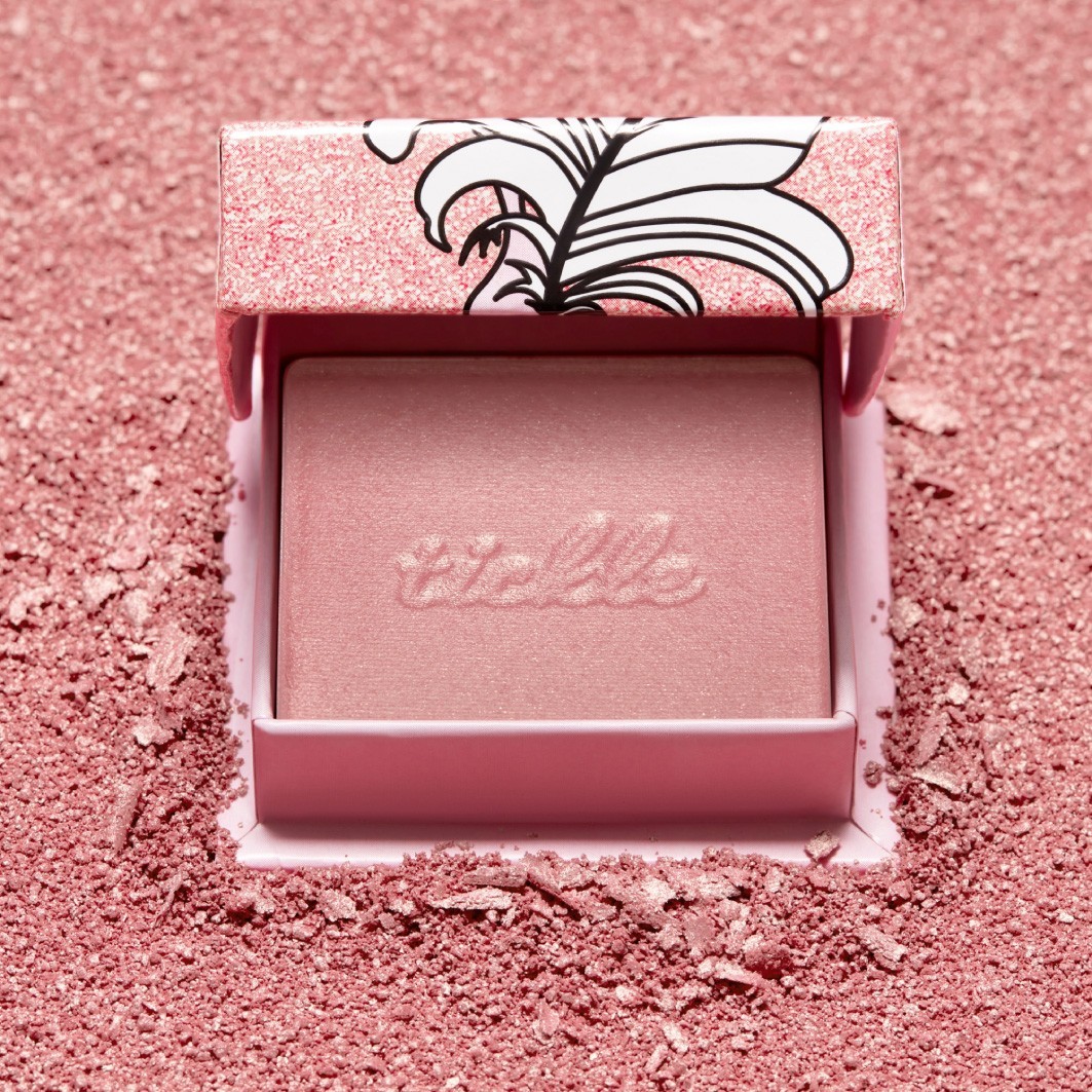 Хайлайтер bronzer & blush collection tickle in zartem rosa mit goldschimmer Benefit, вес 6 гр. — фото 3