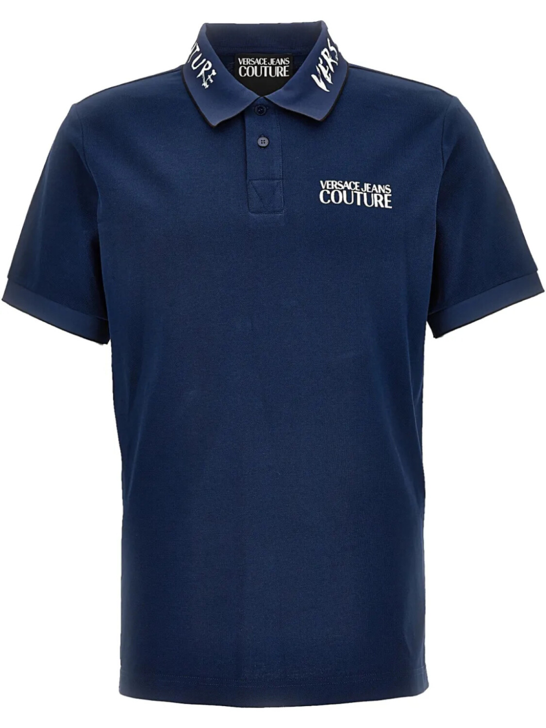 

Versace Jeans Couture рубашка поло с вышитым логотипом, синий