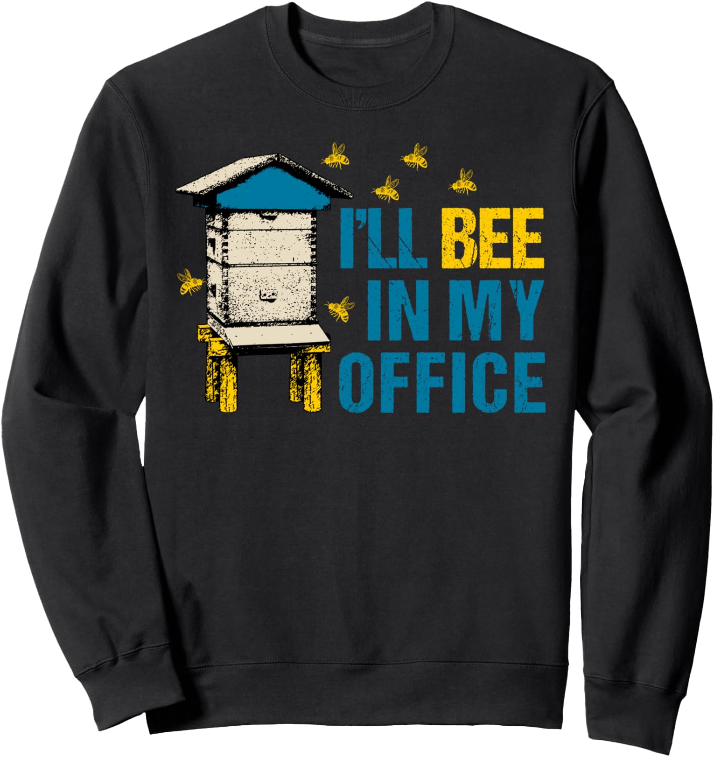 

Толстовка для пчеловодов Я буду в своем офисе, черная Bumblebee Keeper Costume (Men'S) Co...