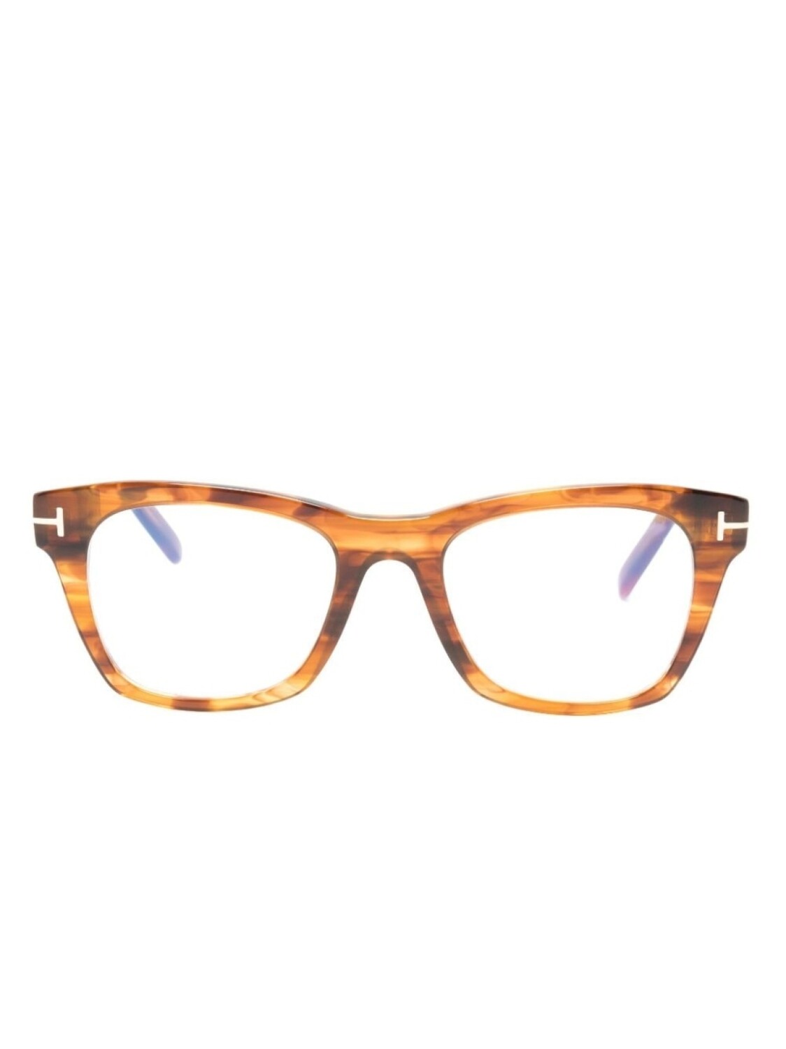 

TOM FORD Eyewear очки в квадратной оправе, коричневый